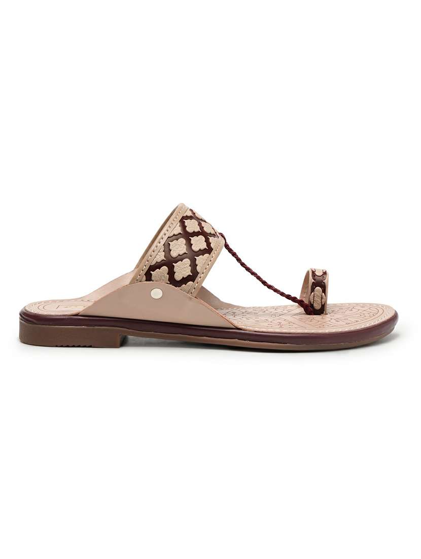 Women Textured One Toe Sandal - 22543133 -  Standard Image - 3