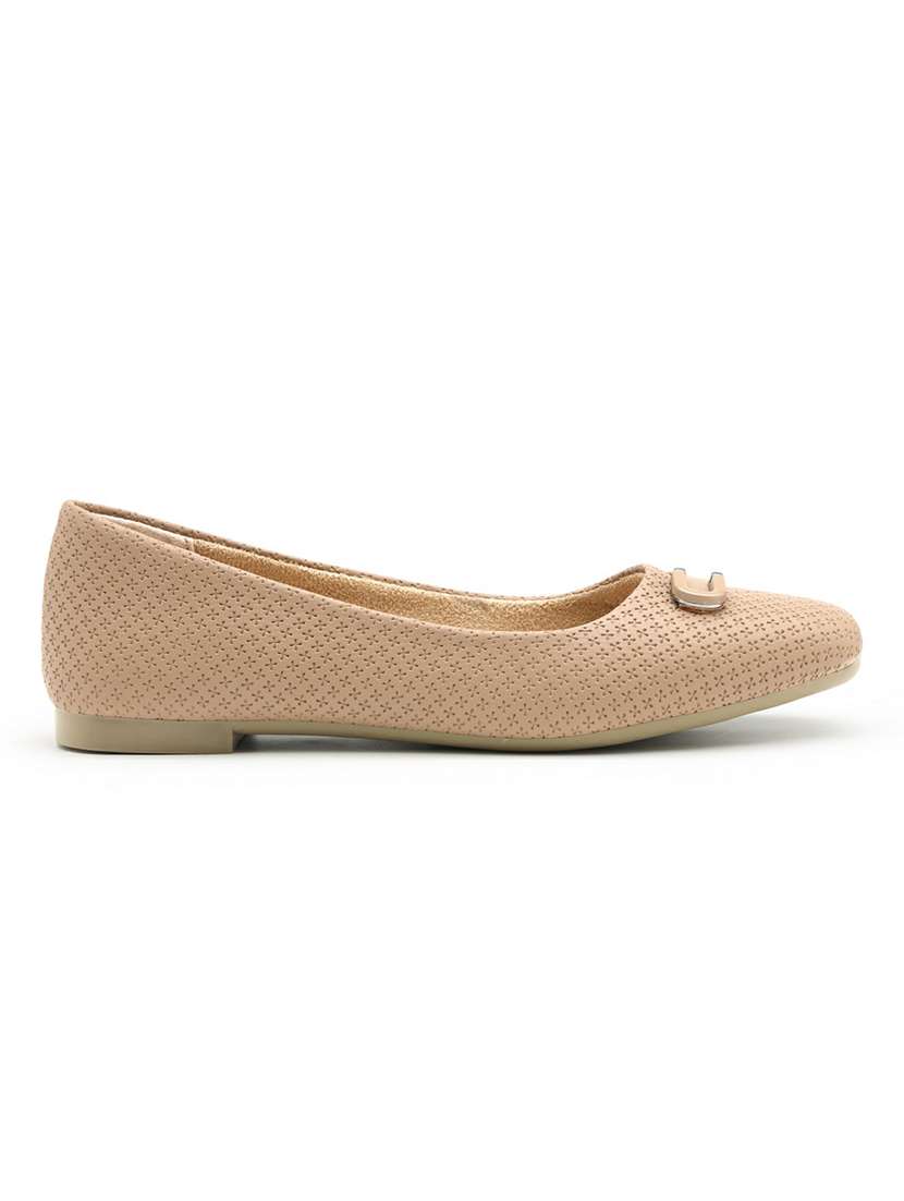 women textured slip on ballerina - 22543134 -  Standard Image - 3