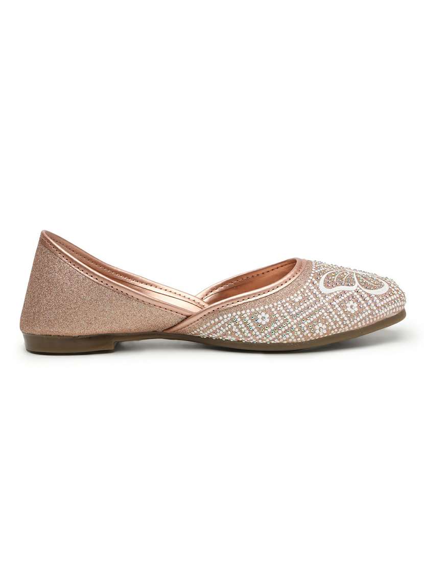 women embellished slip on jutis - 22543140 -  Standard Image - 3
