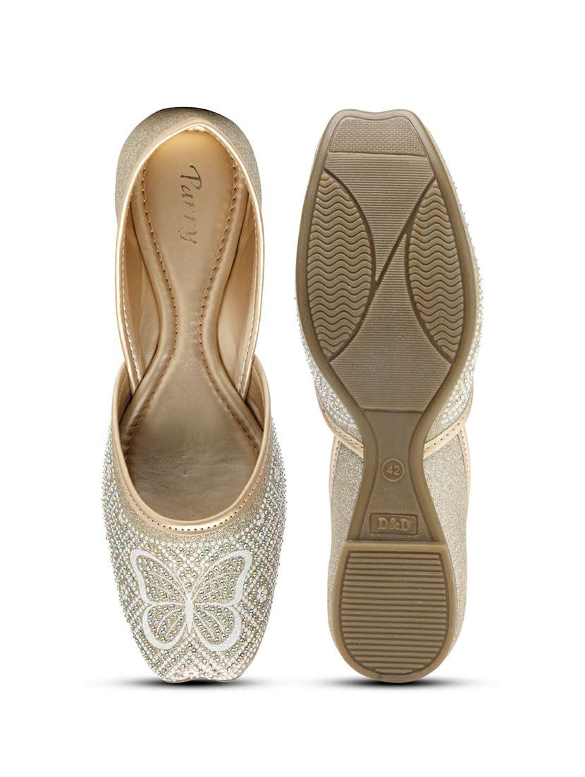 women embellished slip on jutis - 22543141 -  Standard Image - 5