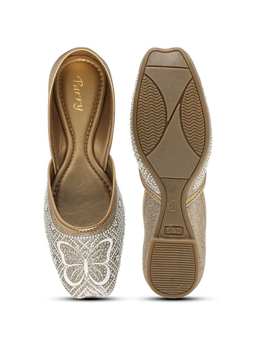 women embellished slip on jutis - 22543142 -  Standard Image - 5