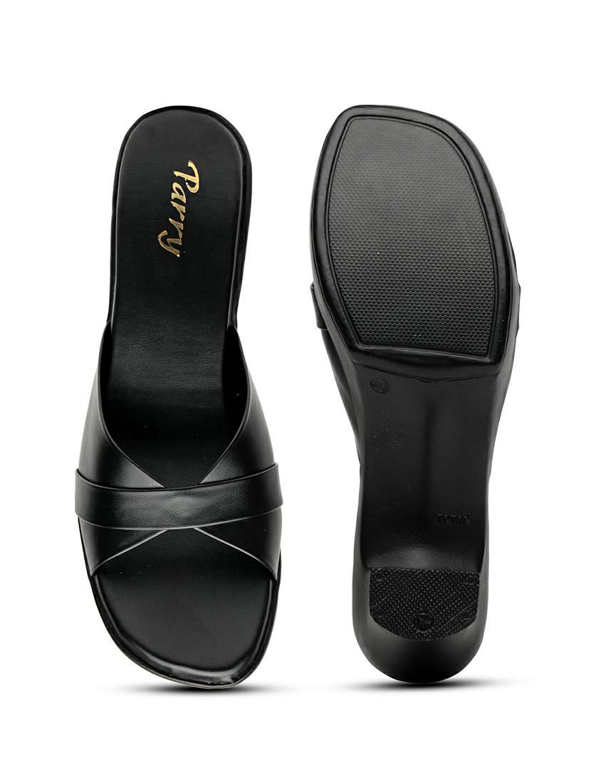 women black slip on sandal - 22543143 -  Standard Image - 5