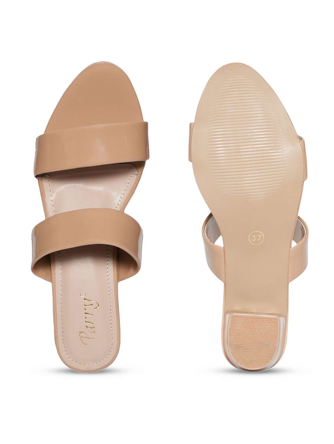 women beige slip on sandal - 22543152 -  Standard Image - 5