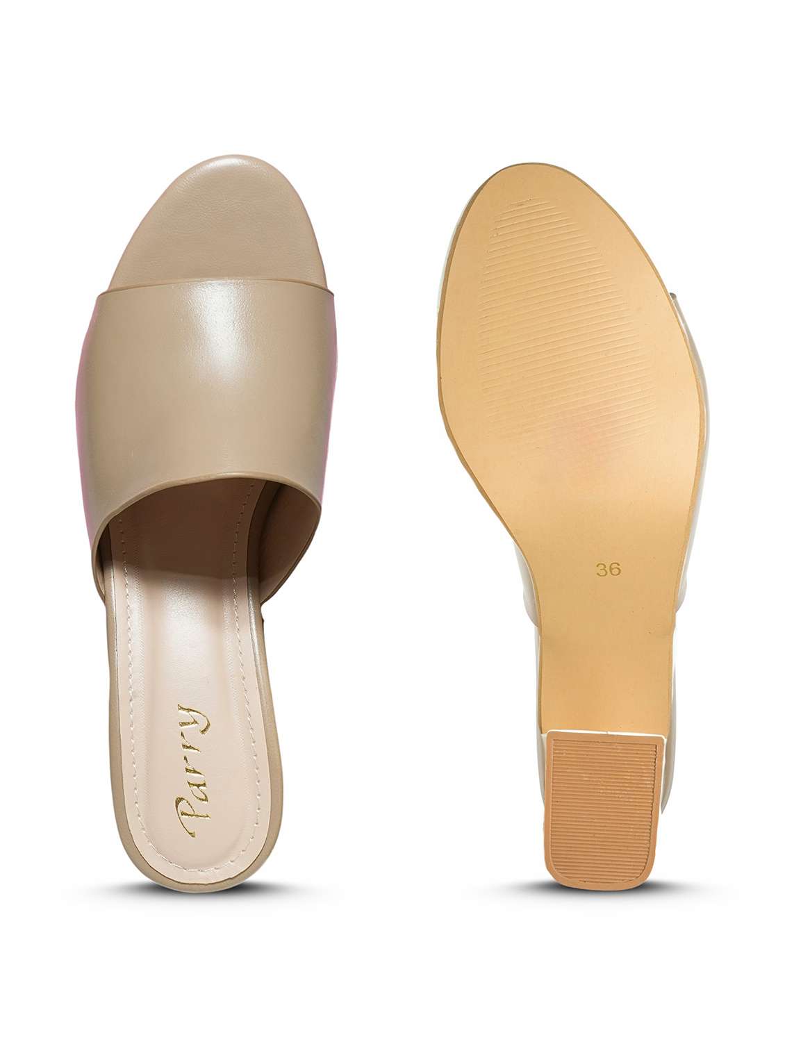 women beige slip on sandal - 22543156 -  Standard Image - 5