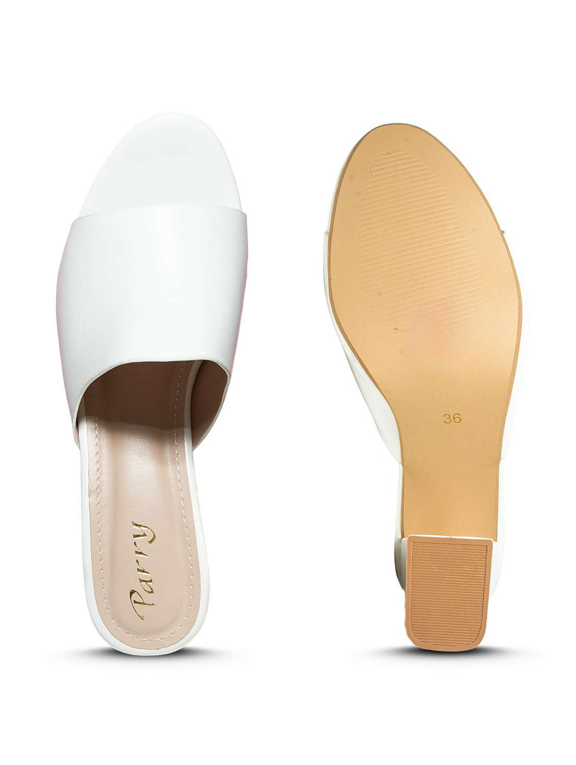 Women White Slip On Sandal - 22543157 -  Standard Image - 5