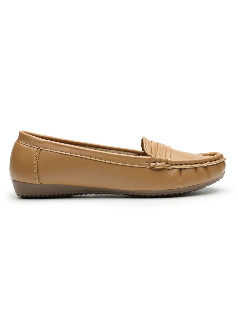 women beige slip on loafer - 22543168 -  Standard Image - 3