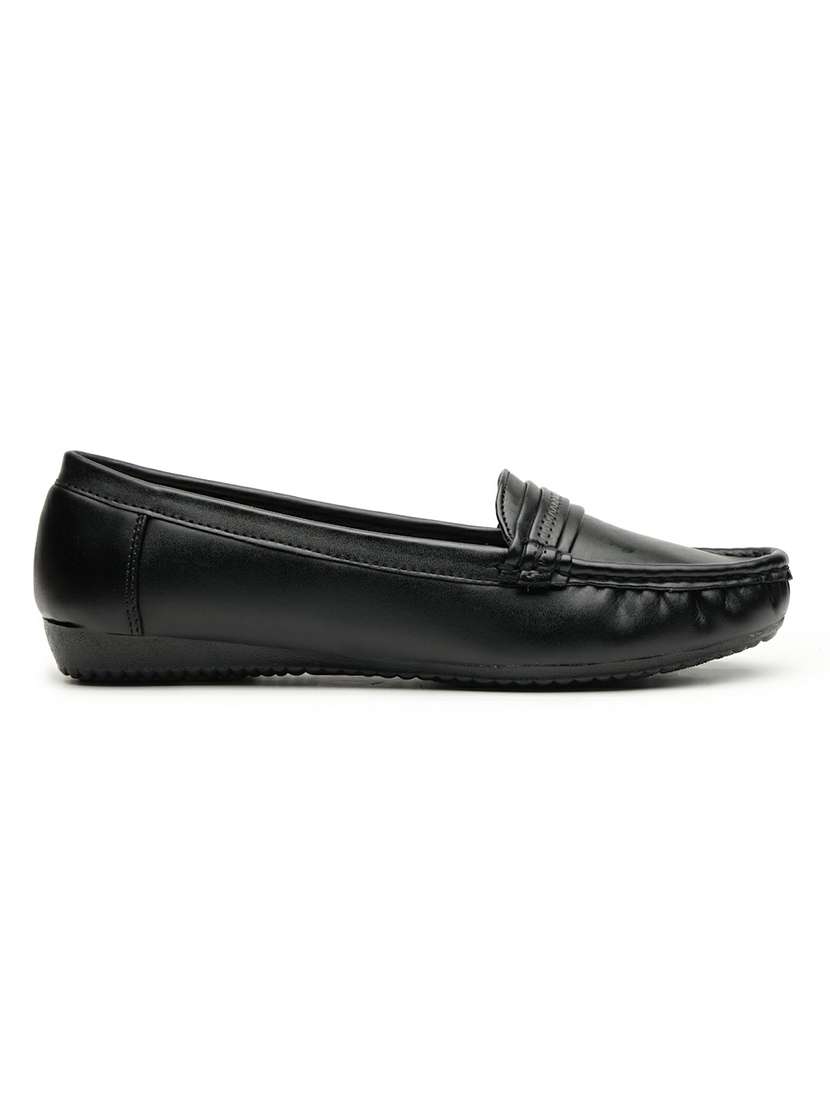 women black slip on loafer - 22543169 -  Standard Image - 3