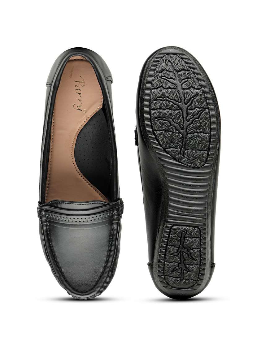 women black slip on loafer - 22543169 -  Standard Image - 5
