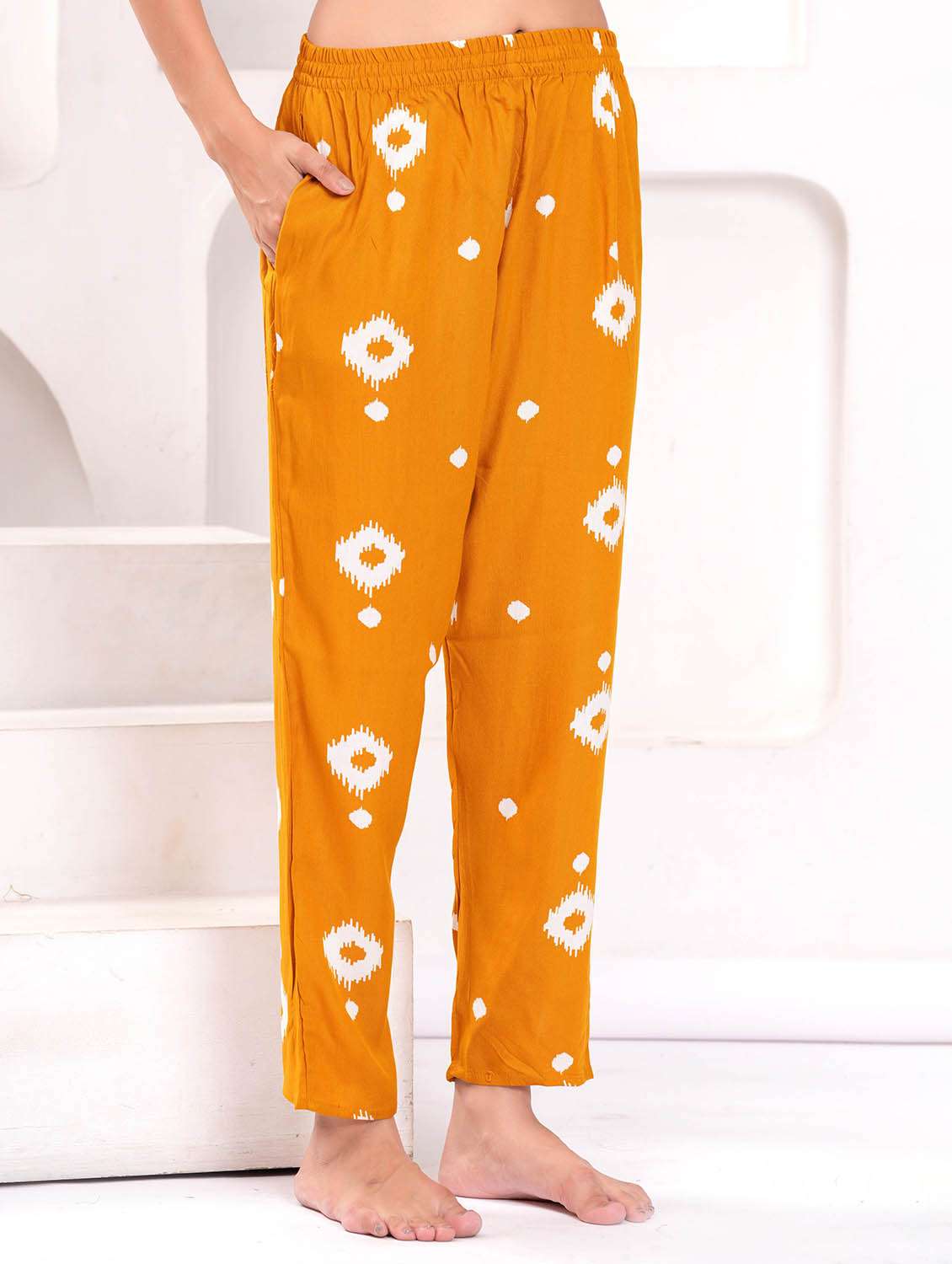 women printed short sleeves shirt and pyjama set - 22543203 -  Standard Image - 5