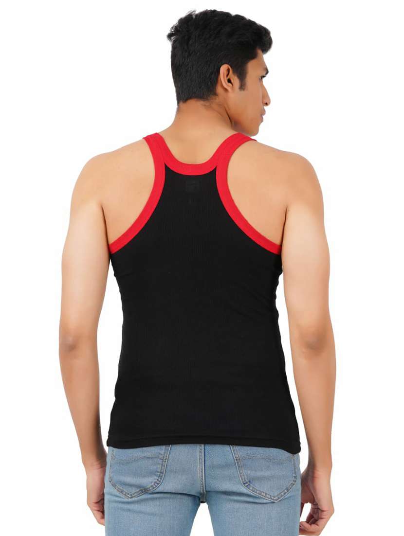 men pack of 2 color block sleeveless vest - 22543377 -  Standard Image - 3