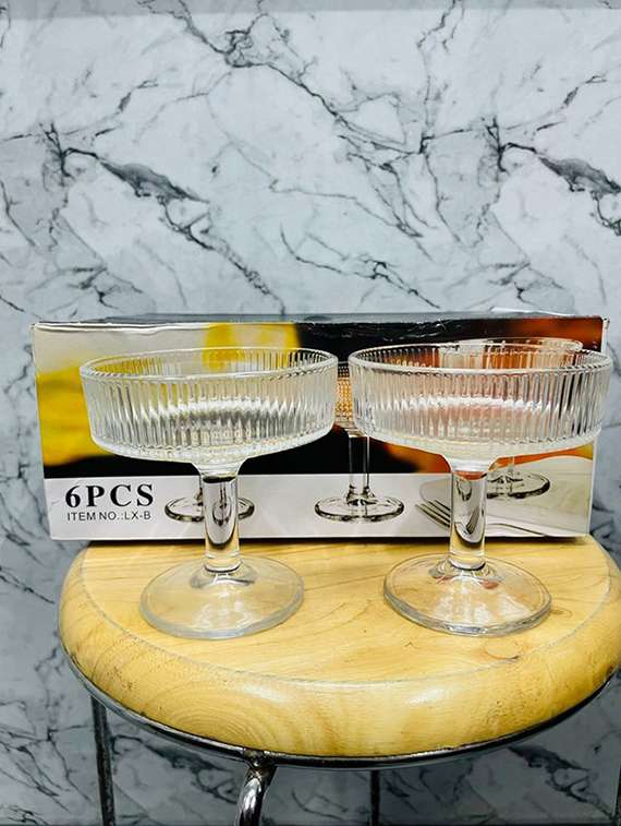 Sweezy Crystal Ice Cream Bowl Set Of 6 (180ml) - 22543743 -  Standard Image - 3