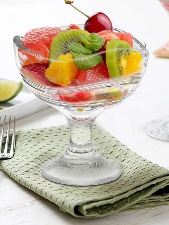 sweezy crystal ice cream cup set of 2 (150 ml)