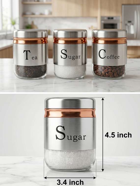 sweezy crystal glass canister set of 3 (350ml) - 22543750 -  Standard Image - 3