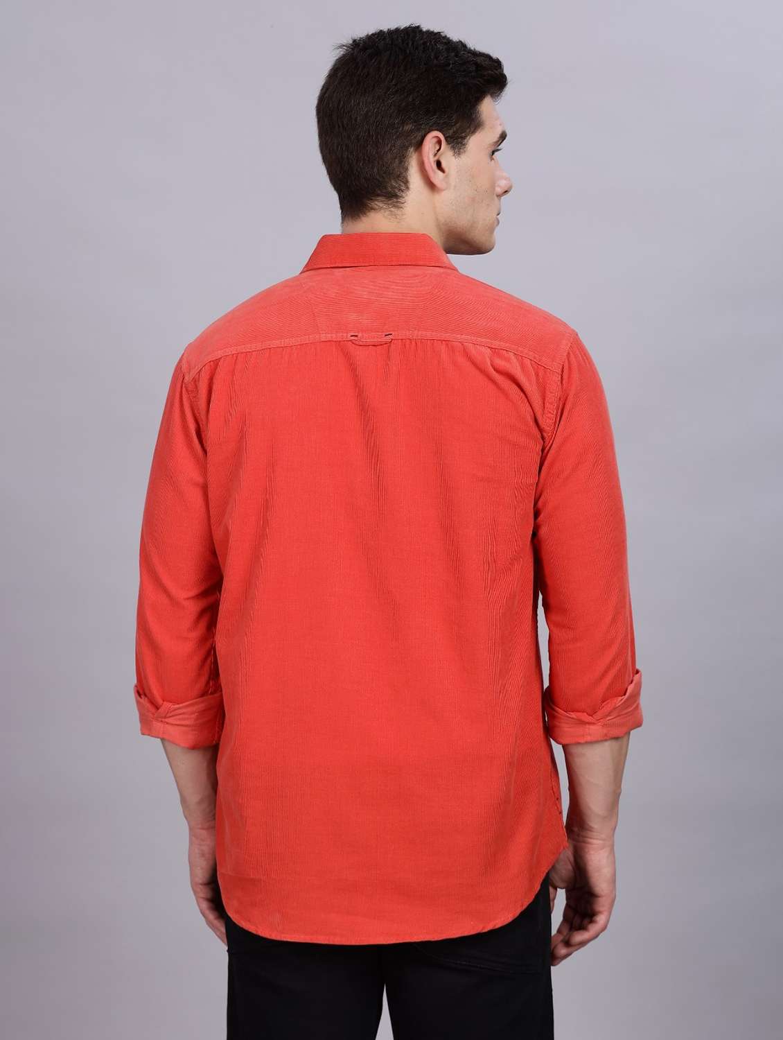Men Solid Long Sleeve Regular Fit Casual Shirt - 22543768 -  Standard Image - 3