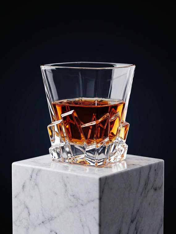 pack of 2 neutral glass whiskey glasses