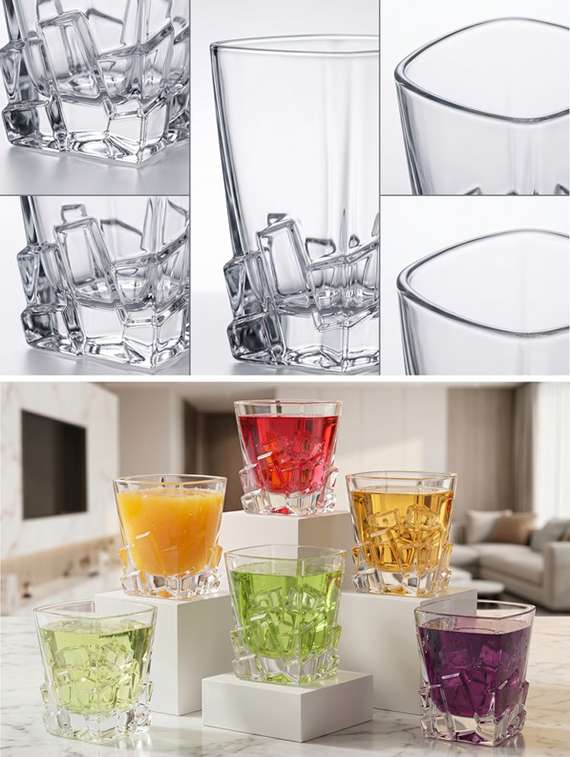 pack of 2 neutral glass whiskey glasses - 22543813 -  Standard Image - 3