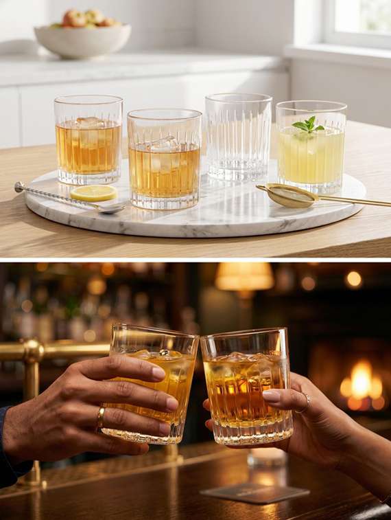 Pack Of 2 Clear Glass Whiskey Glasses - 22543816 -  Standard Image - 3
