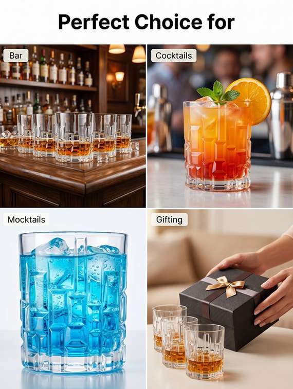 set of 2 clear glass whiskey glasses dishwasher safe - 22543821 -  Standard Image - 5