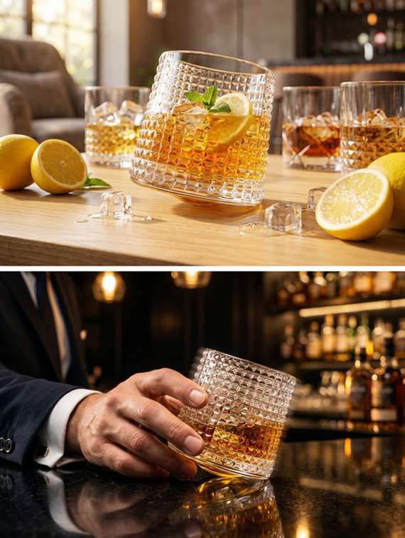 clear glass whiskey glasses set of 2 - 22543823 -  Standard Image - 3