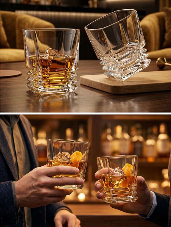 whiskey glasses set of 2 clear glass dishwasher safe - 22543824 -  Standard Image - 3