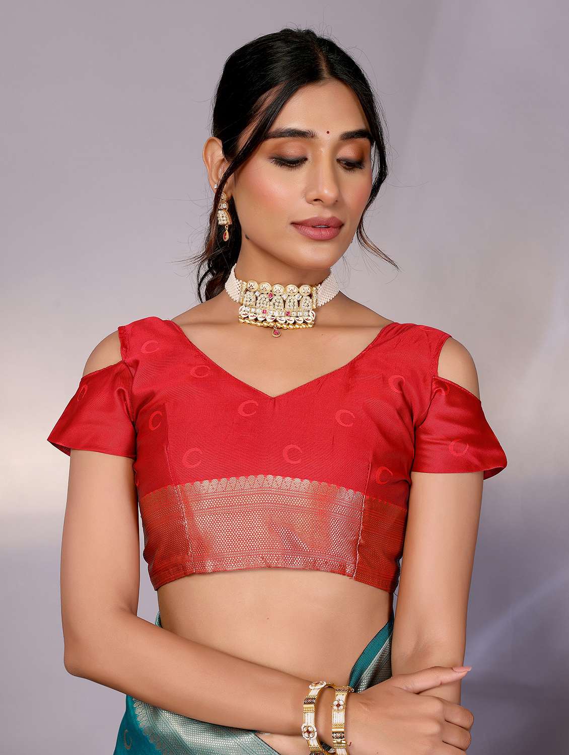 women self design paithani saree with blouse - 22543863 -  Standard Image - 5