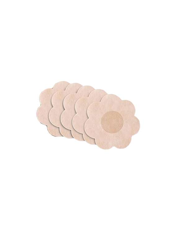  solid pack of 5 silicone beige nipple covers
