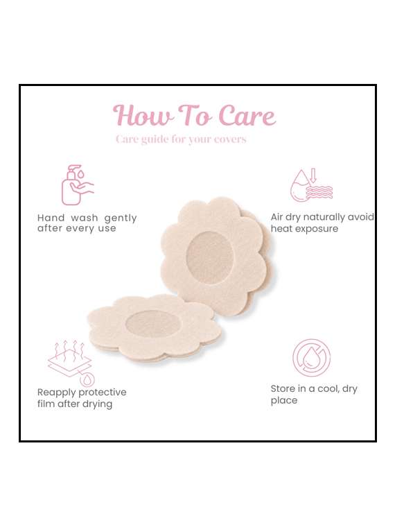 solid pack of 5 silicone beige nipple covers - 22543949 -  Standard Image - 5