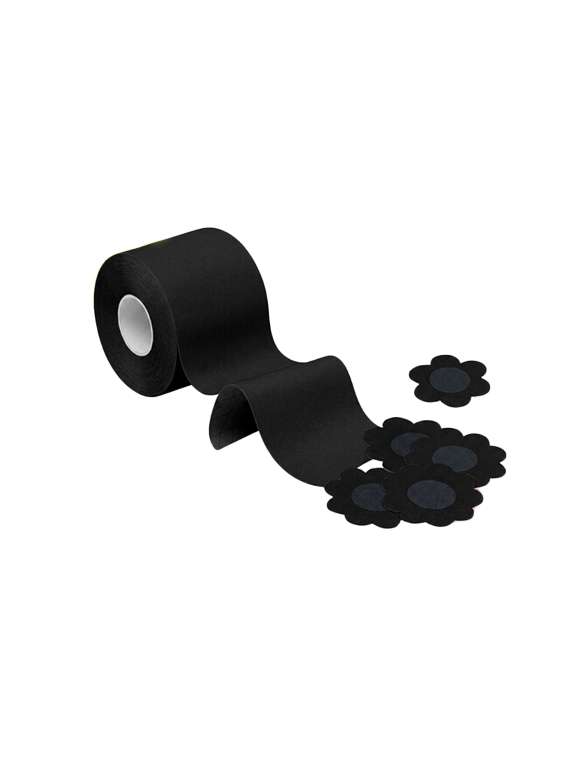 black silicone nipple cover and body tape