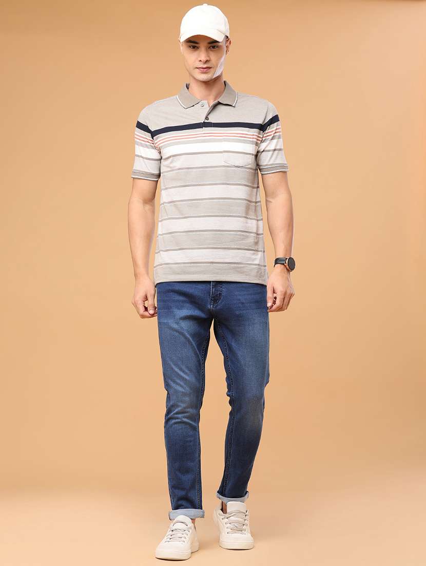 men washed mid rise full length slim fit jeans - 22544218 -  Standard Image - 5