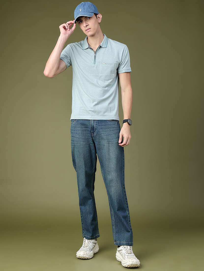 Men Washed Mid Rise Full Length Relaxed Fit Jeans - 22544234 -  Standard Image - 5