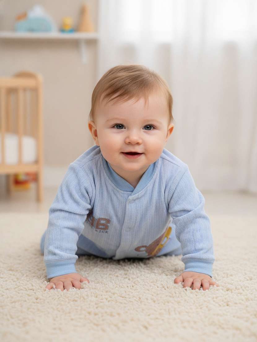 kids printed long sleeve onesies