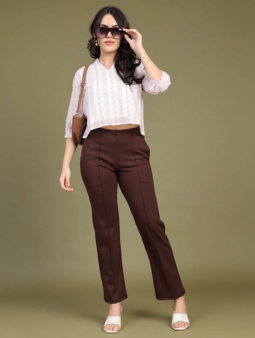 Women Printed Three Quarter Sleeves Regular Top - 22546291 -  Standard Image - 5