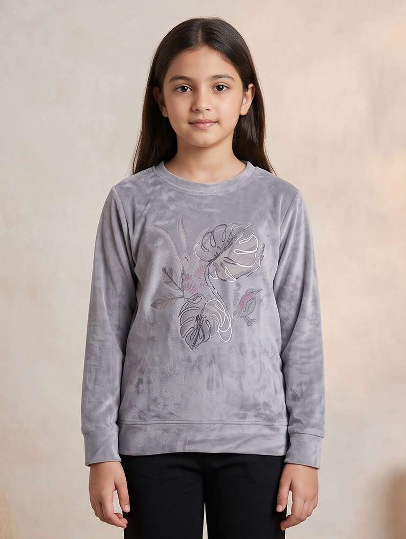 girls printed long sleeves sweatshirt