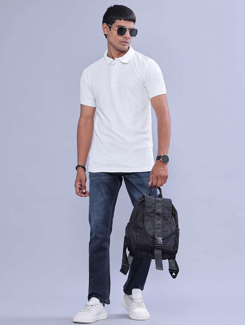 Men Washed Mid Rise Full Length Straight Jeans - 22547479 -  Standard Image - 5