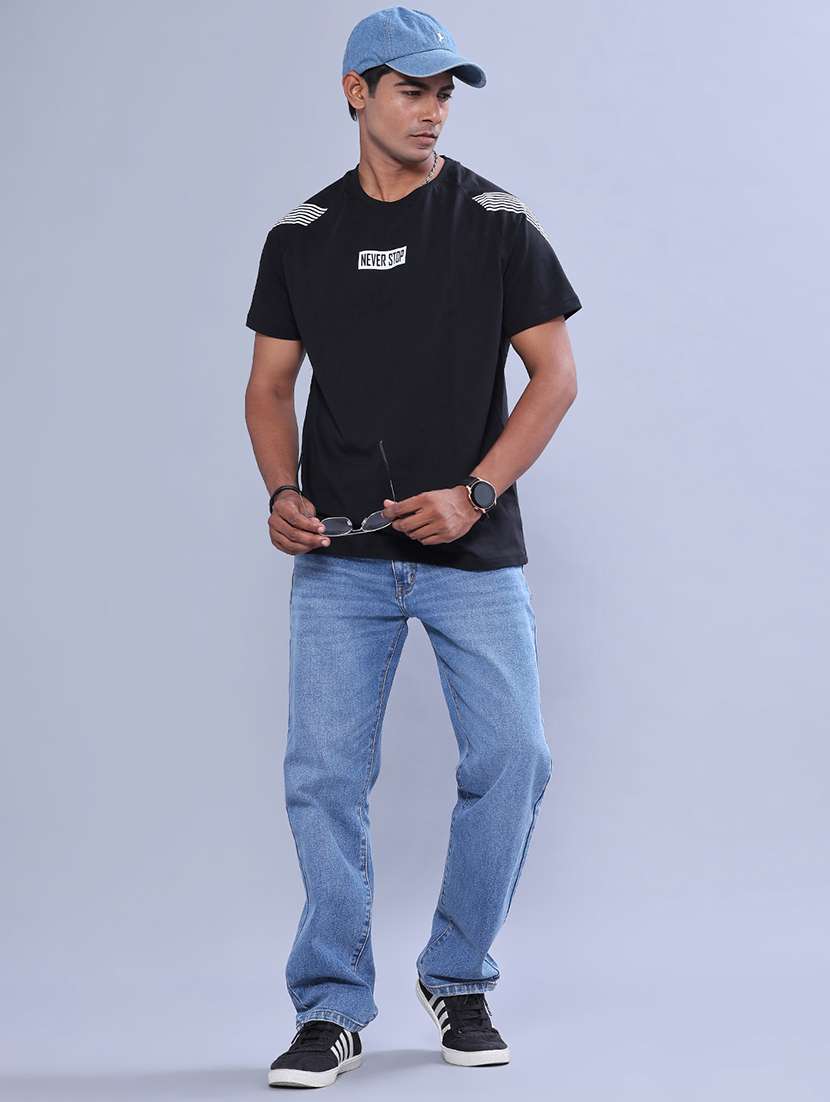 Men Washed Mid Rise Full Length Straight Jeans - 22547496 -  Standard Image - 5