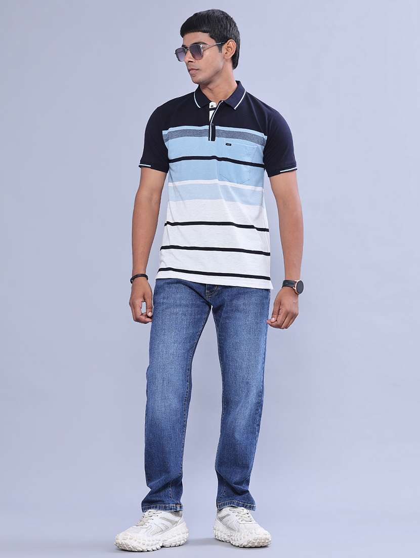 men washed mid rise full length straight jeans - 22547504 -  Standard Image - 5