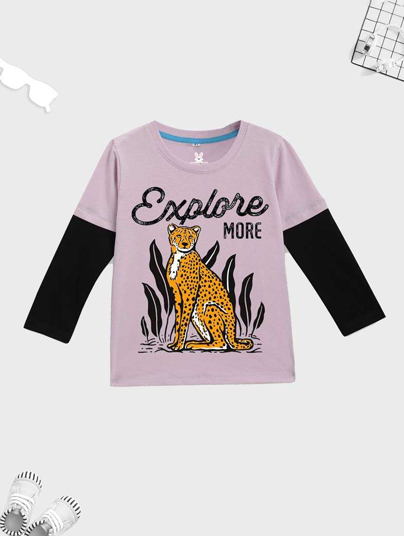 boys printed long sleeve t-shirt