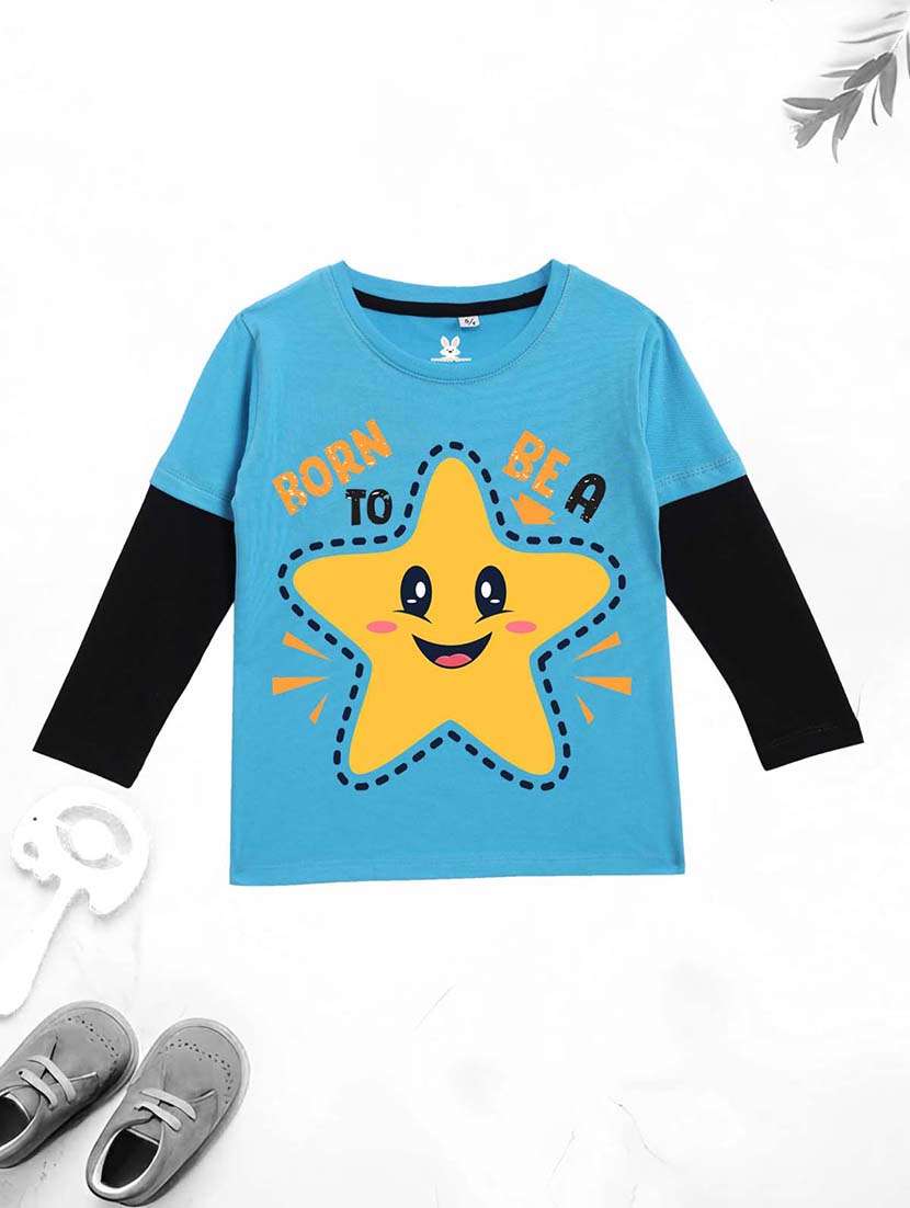 boys printed long sleeve t-shirt