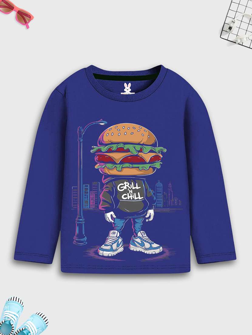 boys printed long sleeve t-shirt