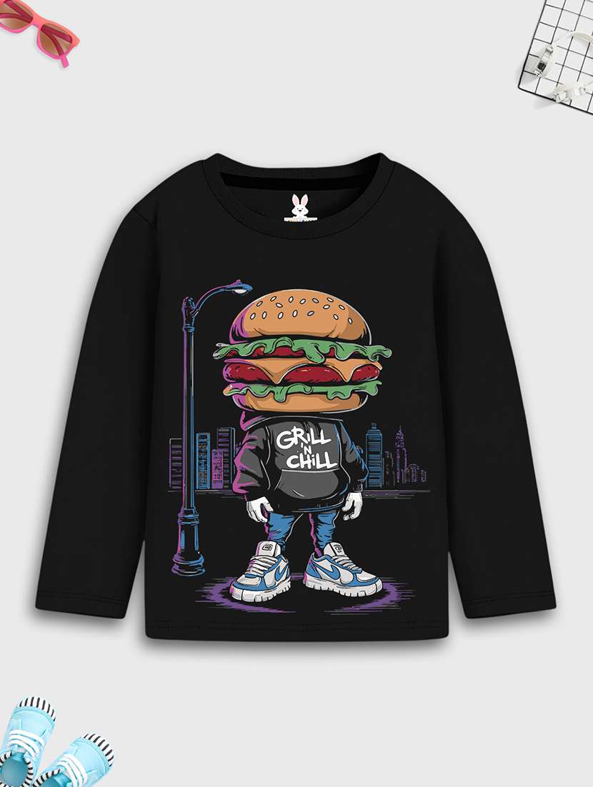 boys printed long sleeve t-shirt