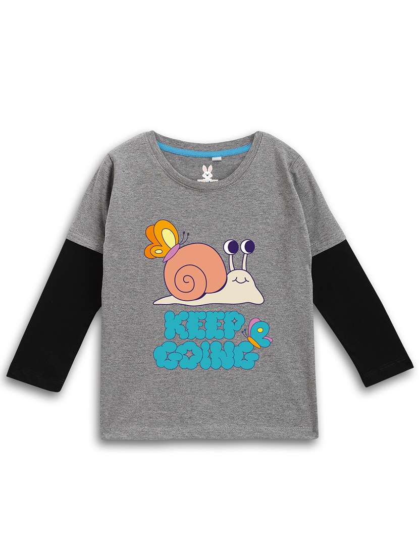 girls printed long sleeves regular tee