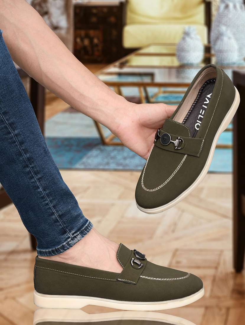 men solid slip on horsebit loafer - 22547915 -  Standard Image - 5