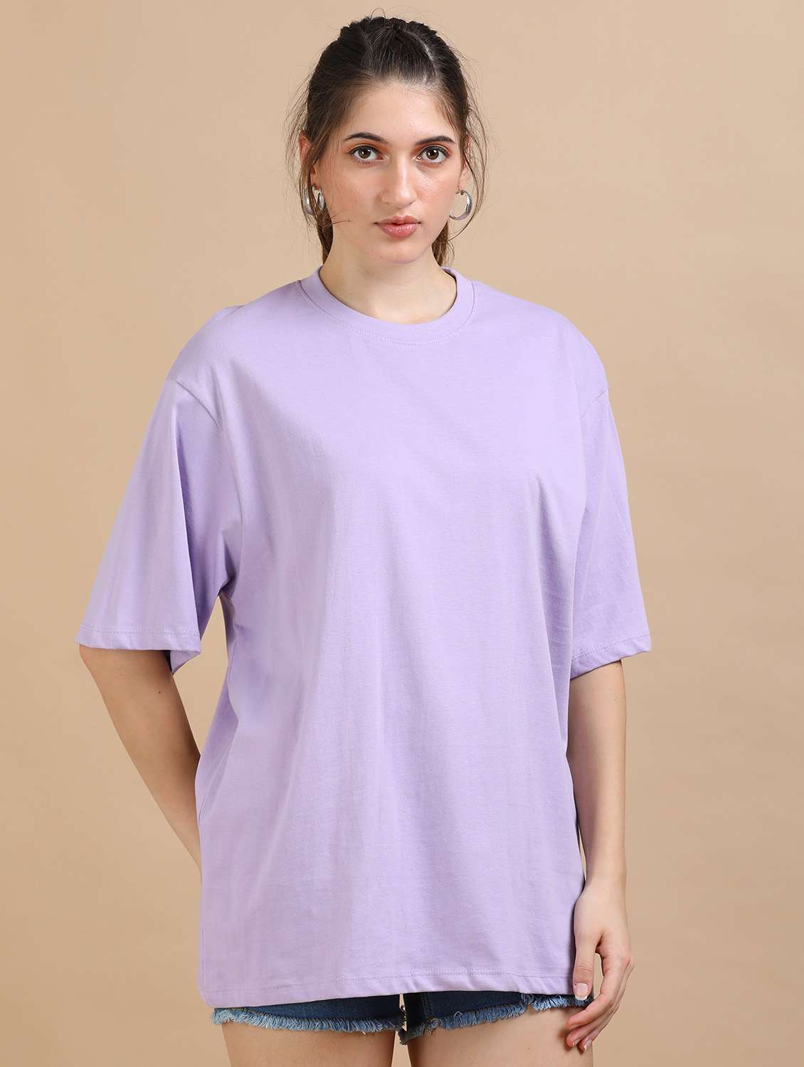 women printed short sleeves oversized t-shirt - 22547933 -  Standard Image - 3