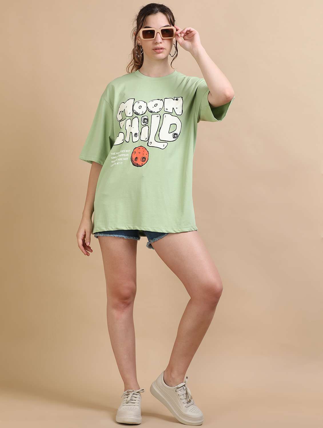 women printed short sleeves oversized t-shirt - 22547970 -  Standard Image - 5
