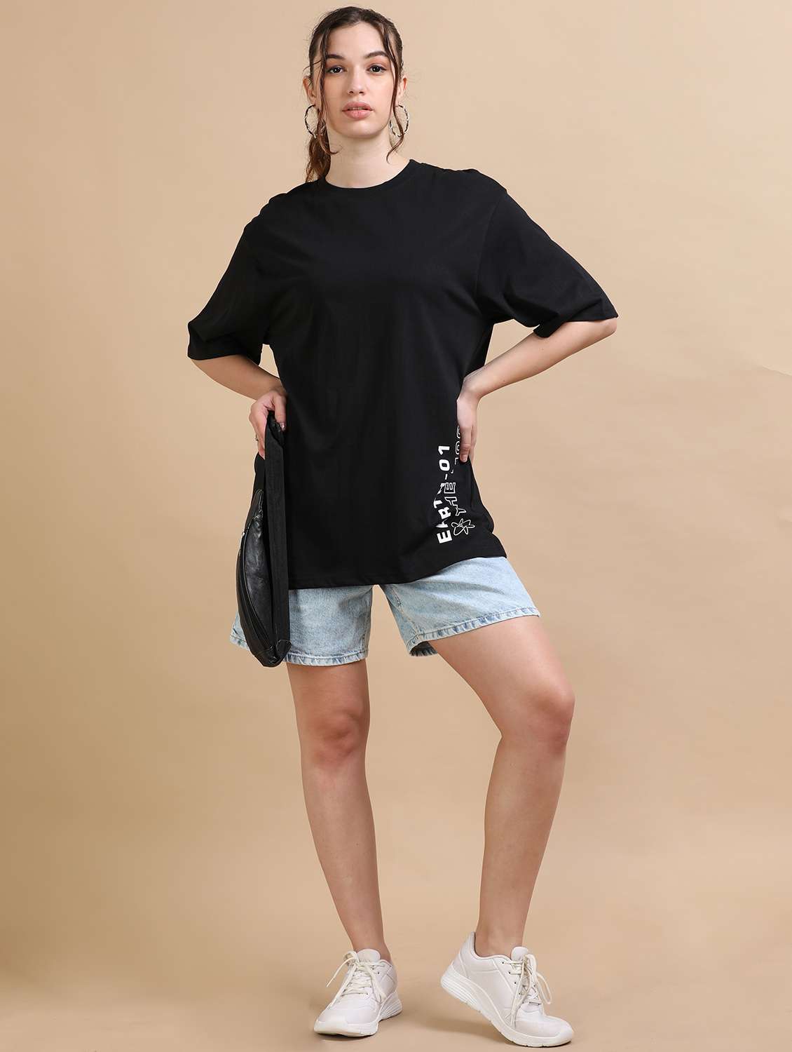 women printed short sleeves oversized t-shirt - 22547983 -  Standard Image - 5