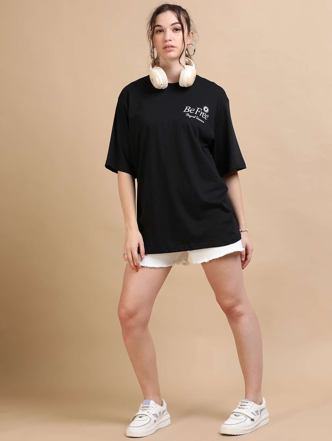 women printed short sleeves oversized t-shirt - 22547990 -  Standard Image - 5