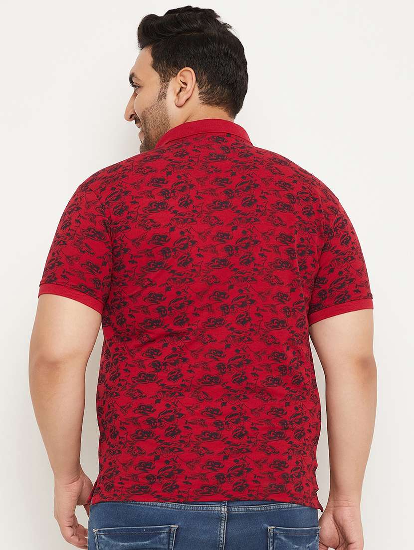 men printed short sleeve regular fit polo t-shirt - 22548046 -  Standard Image - 3