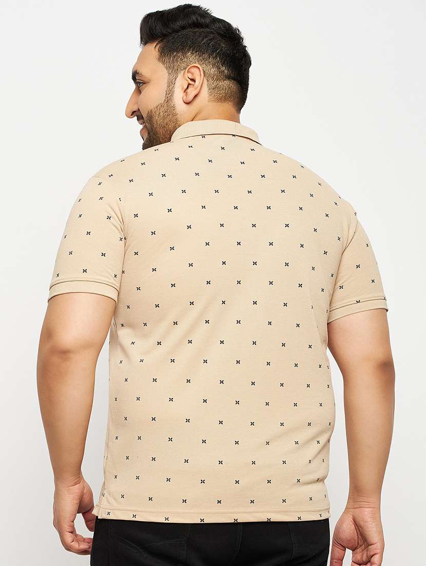 men printed short sleeve regular fit polo t-shirt - 22548051 -  Standard Image - 3
