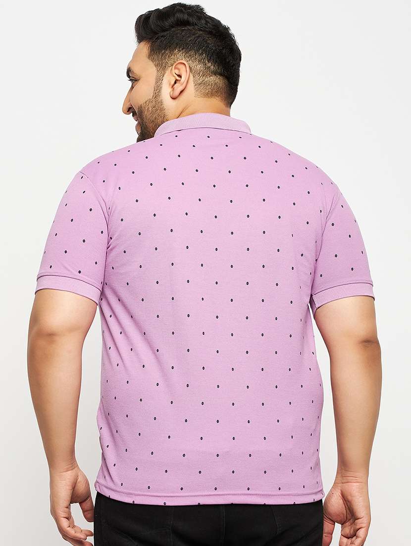 Men Printed Short Sleeve Regular Fit Polo T-shirt - 22548053 -  Standard Image - 3