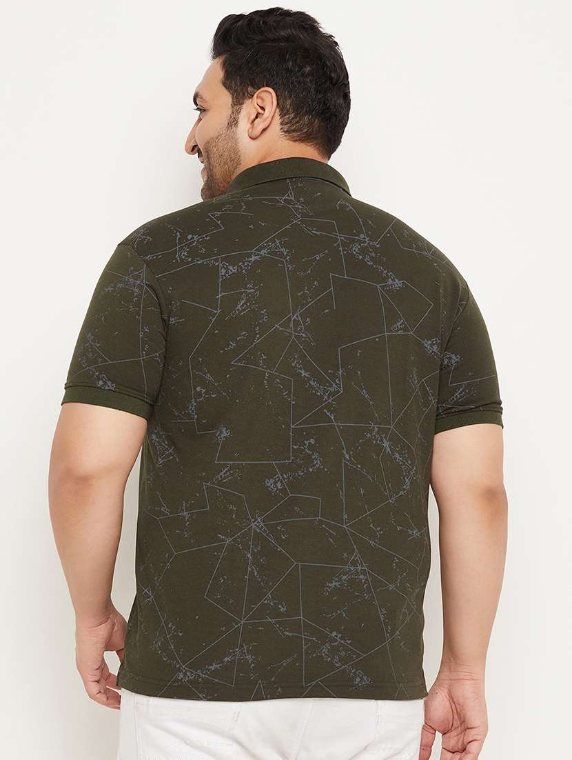 Men Printed Short Sleeve Regular Fit Polo T-shirt - 22548060 -  Standard Image - 3